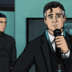 Sterling Archer (H. Jon Benjamin) and Fabian Kingsworth (Kayvan Novak) in Archer